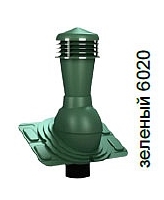 Вентиляционный выход Wirplast К91-5 неизолированный D125 зеленый
