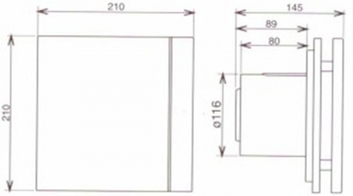 Вентилятор накладной S&P Silent 200 CZ Design Ivory фото 2