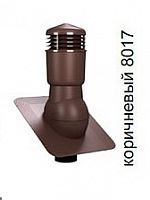 Вентиляционный выход Wirplast К22-2 изолированный D110 коричневый
