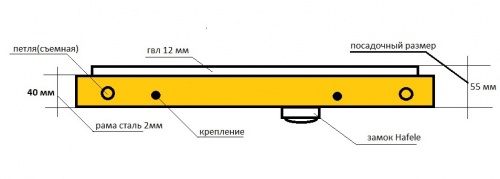 Люк под плитку Апельсин не стандартный размер 120х110 фото 3