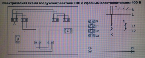 Эл.нагреватель для круглого канала EHС 200-6,0/2 фото 2