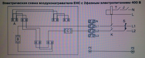 Эл.нагреватель для круглого канала EHС 315-6,0/2 фото 2
