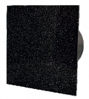 Вентилятор ММ-Р 06 169 куб.м.18 Вт стекло квадрат чёрный-серебро с ОК
